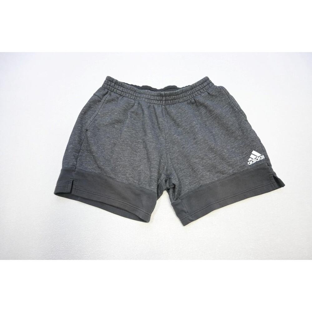 Adidas Gym Shorts Cotton Blend Jogger Athletic W/Pockets 7" INS Mens‎ Size Large